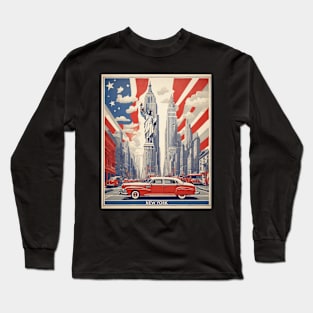 New York City United States of America Tourism Vintage Long Sleeve T-Shirt